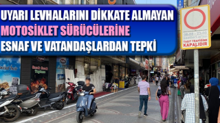 Efeler’de motosiklet sürücülerine esnaf ve vatandaşlardan tepki!