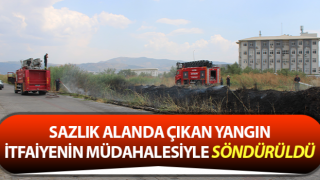 Efeler’de sazlık alanda çıkan yangın söndürüldü