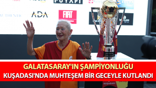 Galatasaray'ın şampiyonluğu Kuşadası'nda kutlandı