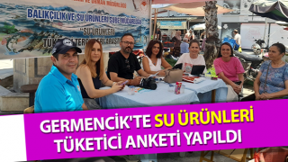 Germencik'te su ürünleri tüketici anketi yapıldı