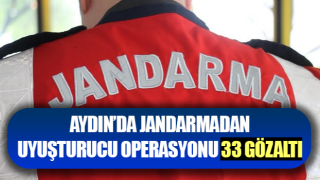 Jandarmadan uyuşturucu operasyonu: 33 gözaltı