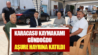 Karacasu Kaymakamı Gündoğdu, aşure hayrına katıldı