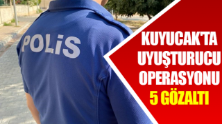 Kuyucak'ta uyuşturucu operasyonu: 5 gözaltı