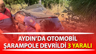 Otomobil şarampole devrildi: 3 yaralı