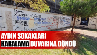 Aydın sokakları karalama duvarına döndü