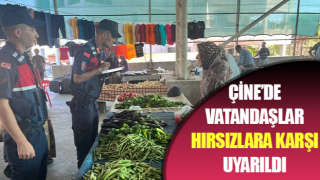 Çine’de vatandaşlar hırsızlara karşı uyarıldı