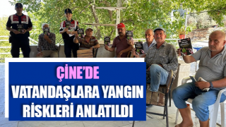 Çine’de vatandaşlara yangın riskleri anlatıldı