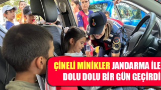 Çineli minikler jandarma ile dolu dolu bir gün geçirdi