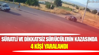 Denizli’de motosiklet ve otomobil çarpıştı