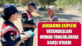 Didim’de jandarma ekipleri vatandaşları uyardı