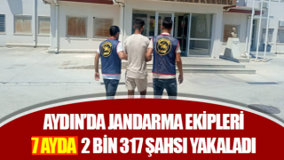 Jandarma 7 ayda 2 bin 317 şahsı yakaladı