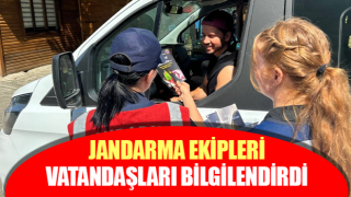 Jandarma ekipleri vatandaşları bilgilendirdi