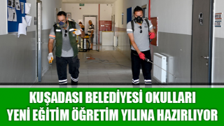 Kuşadası Belediyesi okulları yeni eğitim öğretim yılına hazırlıyor