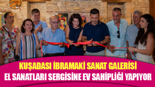 Kuşadası İbramaki Sanat Galerisi, el sanatları sergisine ev sahipliği yapıyor