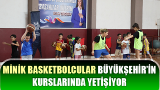 Minik basketbolcular Büyükşehir’in kurslarında yetişiyor