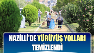 Nazilli'de yürüyüş yolları temizlendi