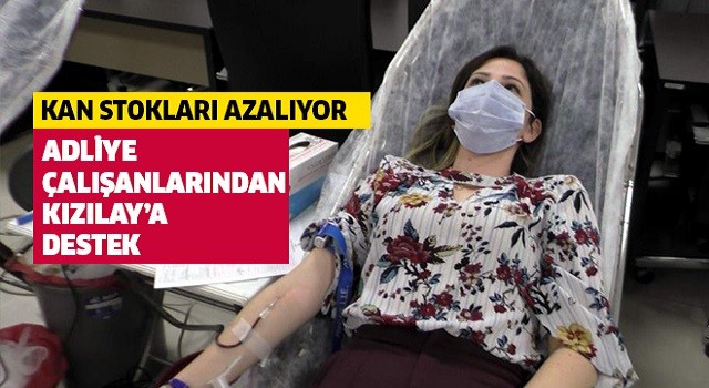 Nazilli Adliyesi çalışanları Kızılay için seferber oldu