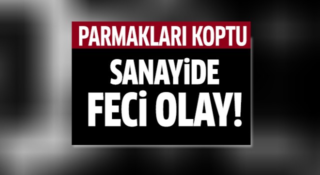 Sanayide feci olay