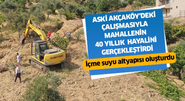 ASKİ mahallenin hayalini gerçekleştirdi