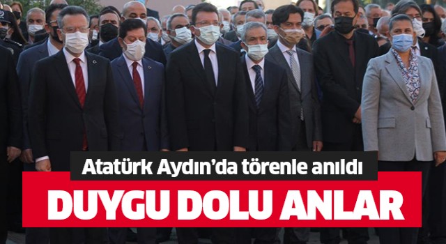 Atatürk Aydın'da törenle anıldı