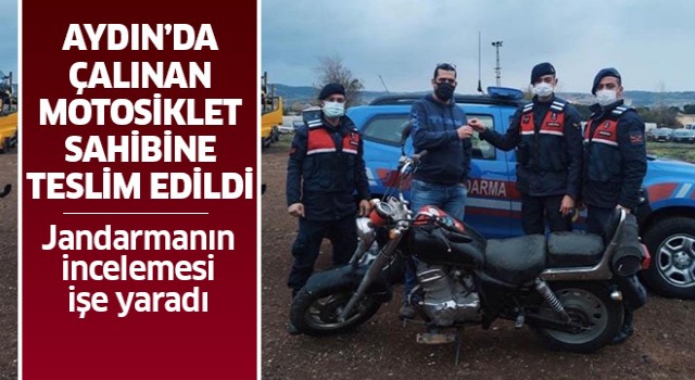 Aydın'da çalınan motosiklet sahibine teslim edildi