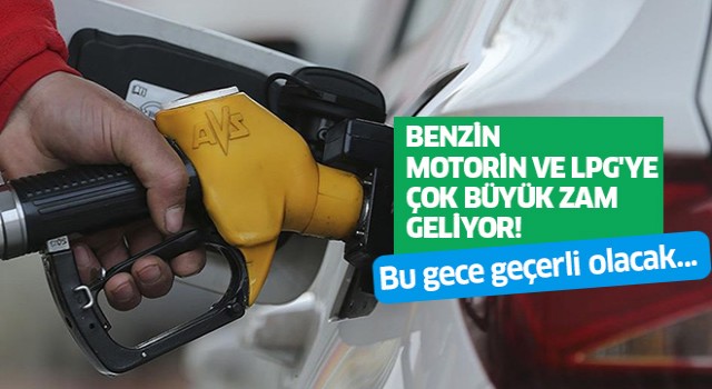 Benzin ve motorine 1 liradan fazla zam