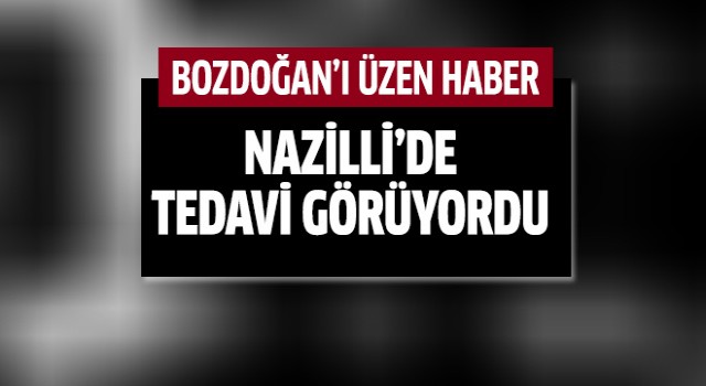 Bozdoğan'ı üzen haber!