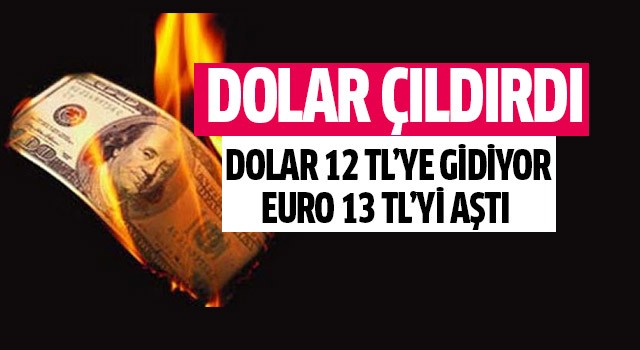 Dolar 12 TL'ye yaklaştı!