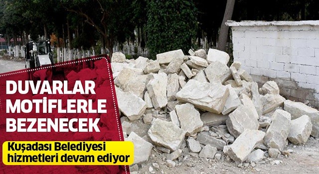 Mezarlık duvarları motiflerle bezenecek