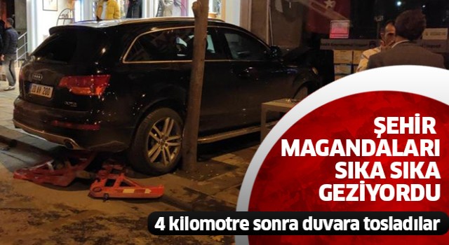 Şehir magandaları 4 kilometrelik kaçış sonrası duvara tosladı