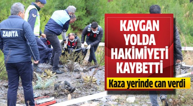 2 çocuk babası kaza yerinde can verdi