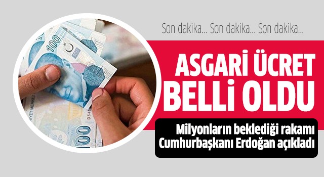 Asgari ücret açıklandı