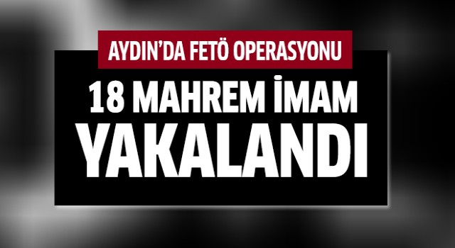 Aydın’da FETÖ operasyonu