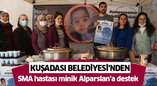  Kuşadası Belediyesinden SMA hastası minik Alparslan’a destek