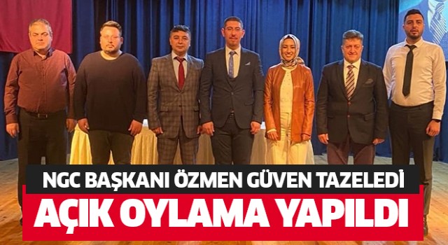 NGC Başkanı Özmen güven tazeledi