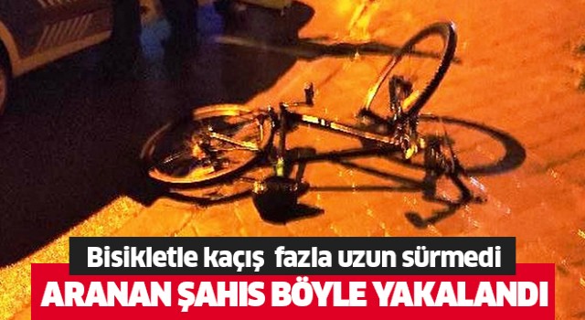 Aydın'da bisikletle polisten kaçış uzun sürmedi