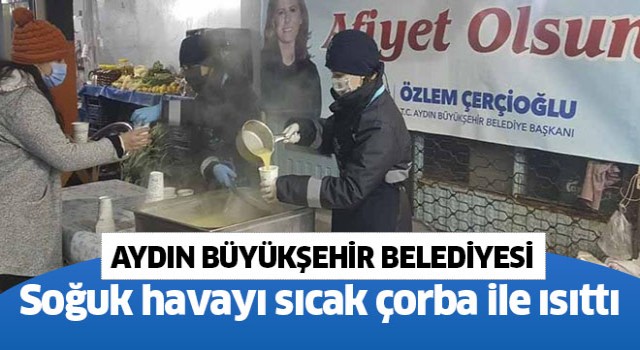 Büyükşehir Belediyesi, soğuk havayı sıcak çorba ile ısıttı