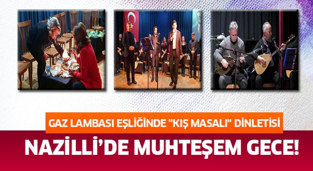 Gaz lambası eşliğinde "Kış Masalı" dinletisi