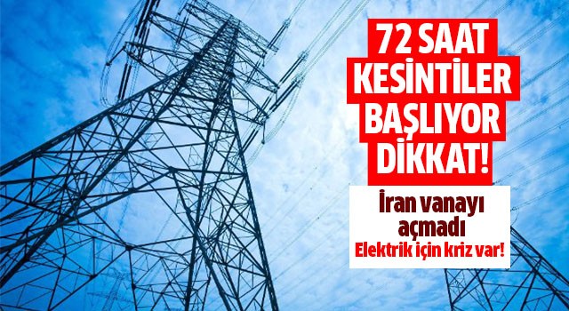 İran doğal gaz vanasını açmadı!