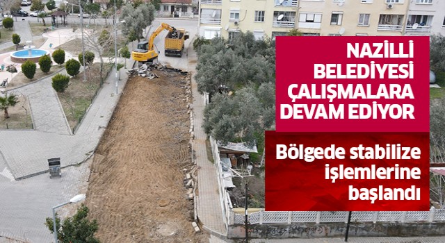 Nazilli Belediyesi Turan Mahallesi'nde yol yenileme çalışmalarına devam ediyor