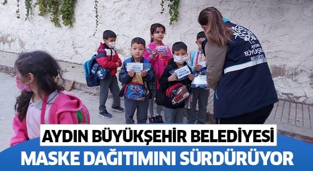 Büyükşehir maske dağıtımını sürdürüyor