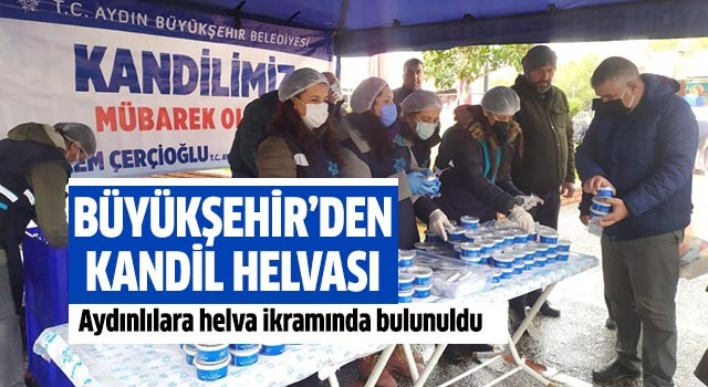 Büyükşehir’den Regaip Kandili’nde helva ikramı