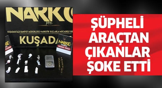 Şüpheli araçtan çıkanlar şoke etti