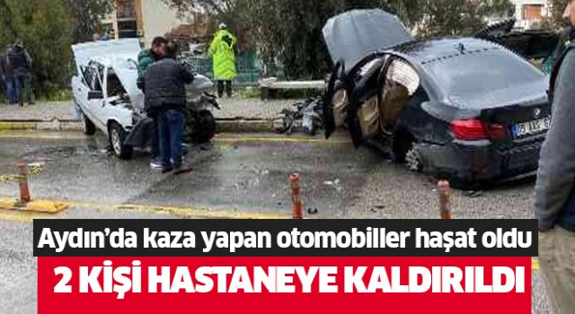 Aydın'da kaza: 2 yaralı