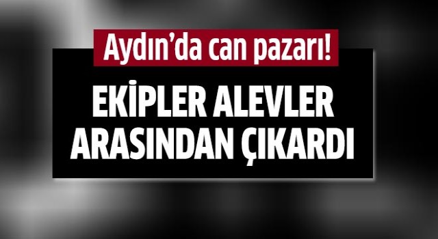 Ekipler alevler arasından çıkardı