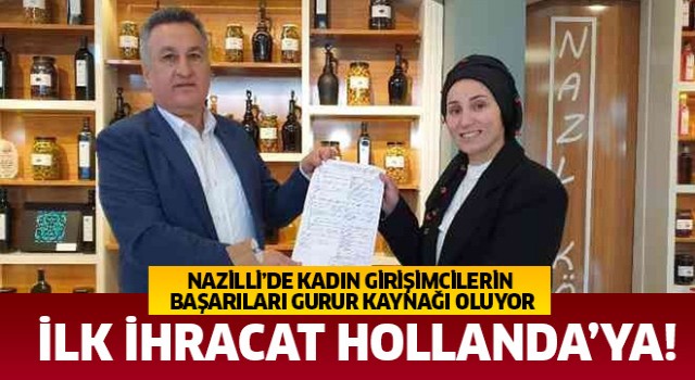 Kadın girişimci ihracata başladı