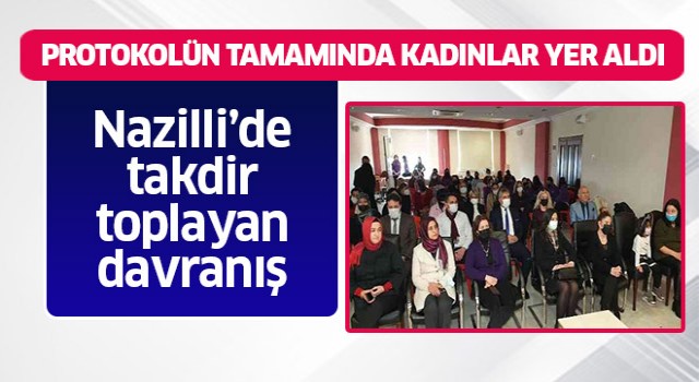 Protokolün tamamında kadınlar yer aldı