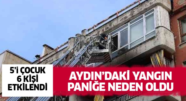 Aydın'daki yangında 6 kişi hastanelik oldu