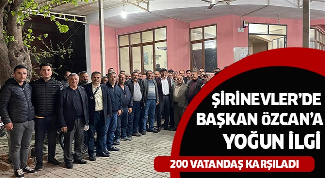 Başkan Özcan'a vatandaşlardan yoğun ilgi