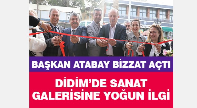 Didim'de sanat galerisine yoğun ilgi!